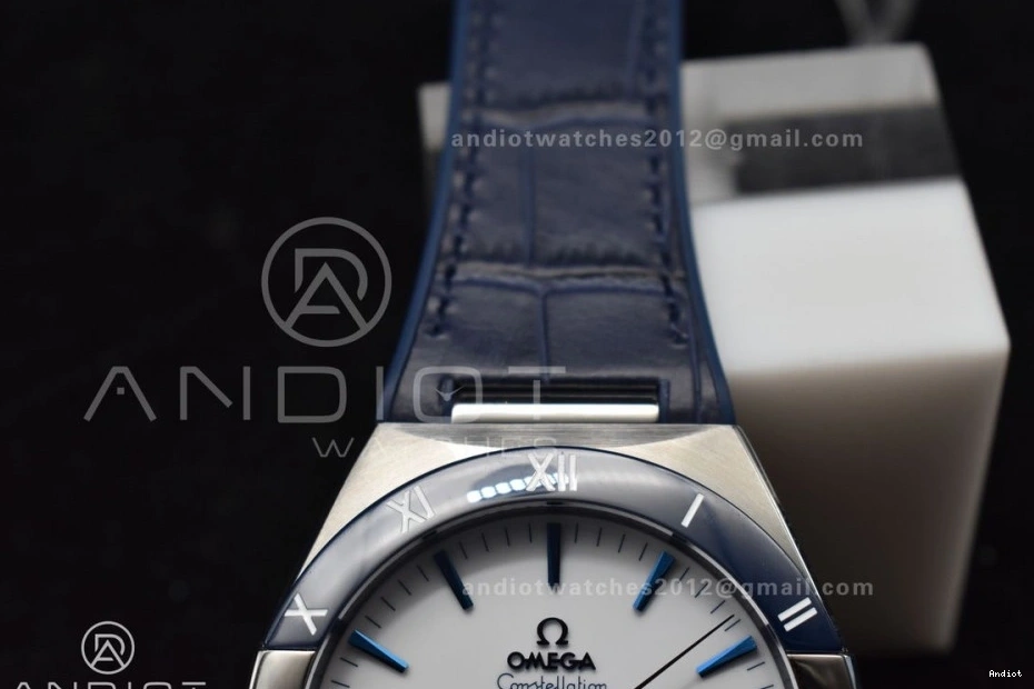 Gummy Blue VSF Best A8900 Constellation Blue White Edition 1:1 Strap Ceramic Super Clone on Dial SS 0517